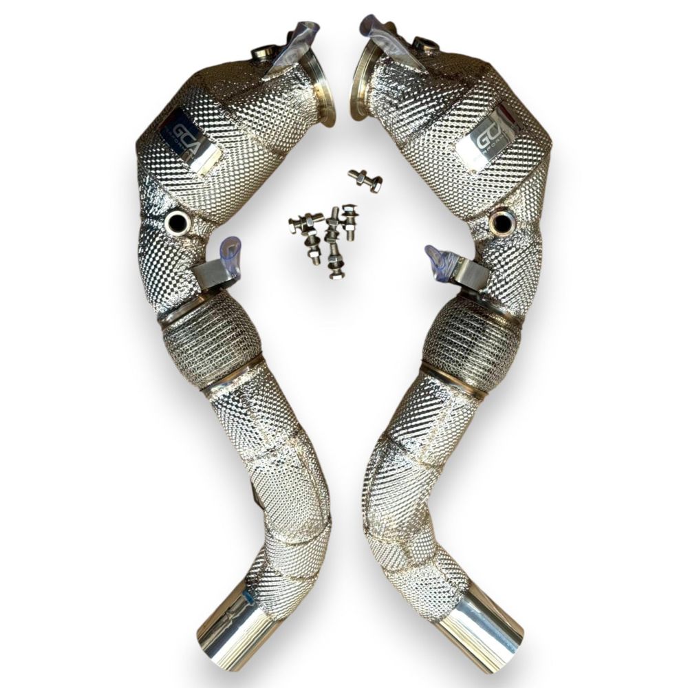 2016-2022 Bmw 750I Downpipes | G11/G12 Yes Heat Shield / 200 Cell Euro 6 Sport High Flow Cat Front